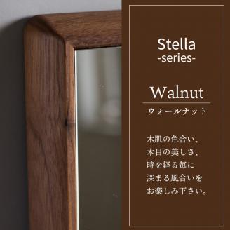 【SENNOKI】Stellaステラ ウォールナットW480×D35×H1240mm(8kg)木枠全身デザインインテリアミラー【2410M05057】