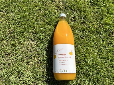 湊農園のみかん搾ったまんま！【紀州熊野みかんジュース】1000ml×6本　段ボール箱