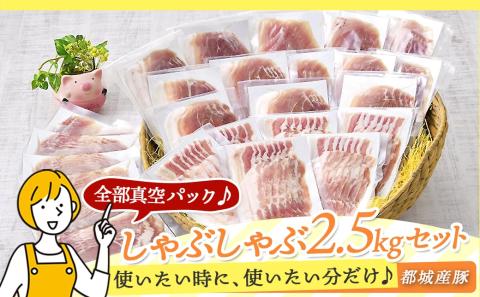 「おさつポーク」しゃぶしゃぶ2.5kgセット(真空パック)_18-1402