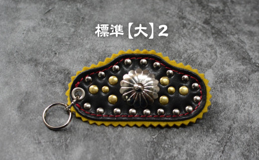 鼻隠しキーホルダー （黄×赤）標準大-２【KCF】