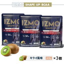 【ふるさと納税】IZMO シェイプアップ BCAA キウイ風味 3個セット(600g×3個)／IZMO プロテイン キウイ アルプロン 島根県産 雲南市産 加工食品 健康 砂糖不使用 保存料不使用 増粘剤不使用 トレーニング アミノ酸補給 カルニチン ガルシニア BCAA