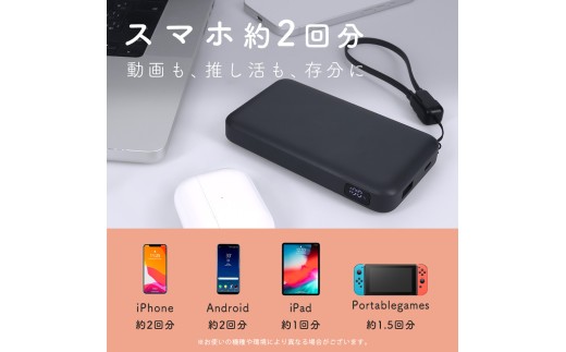 MOTTERU モバイルバッテリー 準固体 発火リスク ほぼゼロ 急速充電 タイプC スマホ 充電 防災 10000mAh モバイル バッテリー ケーブル スマホ充電 スマートフォン タブレット 対応 スモーキーブラック 持ち運び 頑丈 家電 安全 安心 防災グッズ 防災用品 災害対策 旅行 アウトドア モッテル MOT-MBSS10002-BK 株式会社MOTTERU 神奈川 海老名