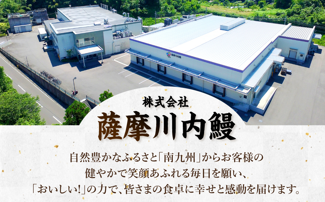 ASR-2023 鹿児島県産うなぎ蒲焼ｶｯﾄ 3人前 約225g(約75g×3袋)