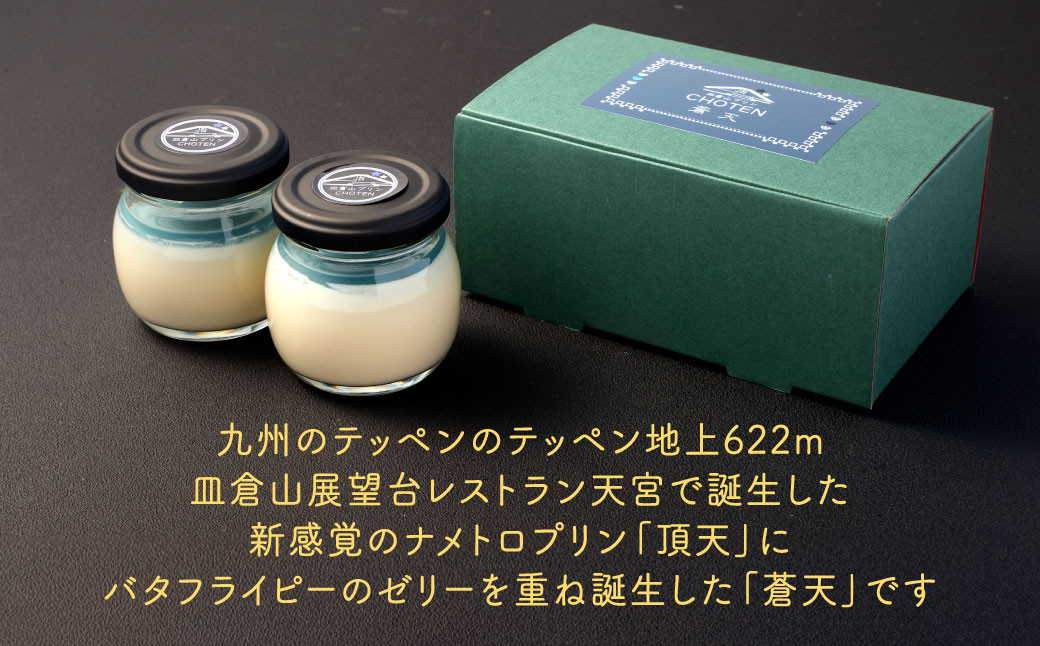 皿倉山展望台プリン 頂天 「蒼天」 2個入×2セット 計4個入（1個70g）