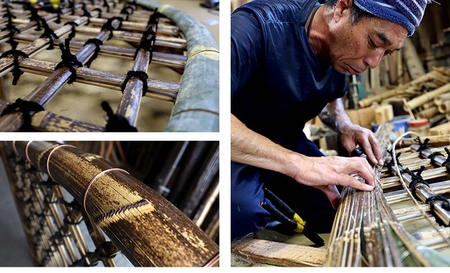 竹垣（虎竹光悦寺垣）3尺 竹製品 インテリア DIY ガーデニング 置物 工芸 和風 TT116