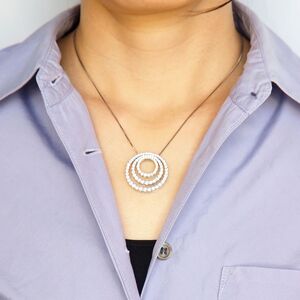 プラチナ 3.0ct サークル　ダイヤモンド ペンダントネックレス　HH-019517