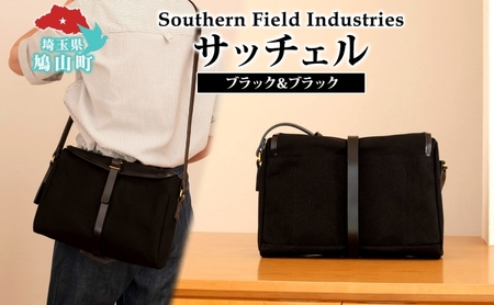 2WAYバッグキャンバスサッチェル牛ヌメ革ブラック2WAYバッグ【1個】