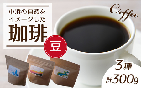 珈琲３００g 小浜セット(豆)［Y-01100101］ [BFAI015]