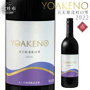 【ふるさと納税】 ワイン 赤ワイン YOAKENO 天王原北杜の雫2022 辛口 アルコール分12.5％ お酒 750ml 1本