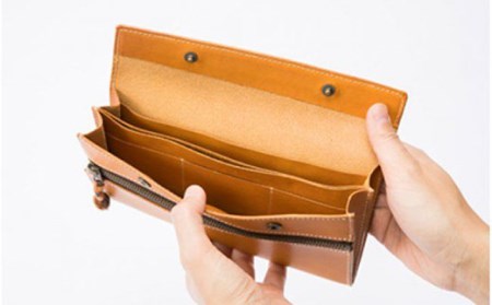 tanikoオリジナル 財布（赤茶）【Taniko leather】 革 革製品 長財布 財布 ギフト 北海道 [AXAP009] 90000 90000円