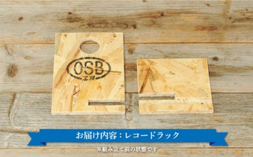 大工さん手作りの組み立てシリーズ《レコードラック》