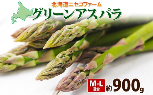 【 2026年 発送 】 北海道産 グリーン アスパラガス 約 900g  M - L サイズ混合 アスパラガス アスパラ 旬 朝採り 新鮮 お取り寄せ 産地直送 産直 野菜 農作物 詰め合わせ 国産 しりべしや