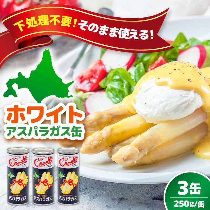 【ふるさと納税】 先行予約 ホワイトアスパラガス 3缶《喜茂別町》【きもべつ観光協会】 アスパラ アスパラガス ホワイトアスパラ 缶詰 缶 サラダ 北海道 常温 常温配送 [AJAG022] 10000 10000円 1万円
