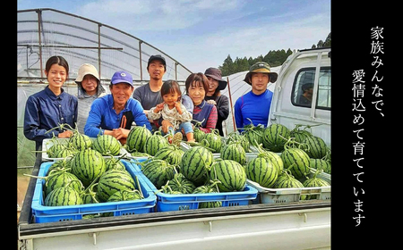 大玉スイカ（1玉）熊本県産 西瓜 すいか 産地直送 くまもと 名産地 熊本和水町【先行予約】