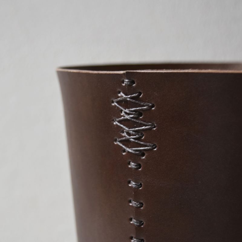 Teha’amana Dust box deco  テハマナ ゴミ箱 ナチュラル 革 皮 雑貨 おしゃれ レザー 本革 こだわりの逸品 地域特産品 ギフト 自分用 人気 おすすめ