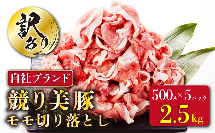 
【訳あり】長崎県産「競り美豚」モモ 切り落とし 2.5kg（500g×5パック） 長崎県/合同会社肉のマルシン [42AAAO022]
