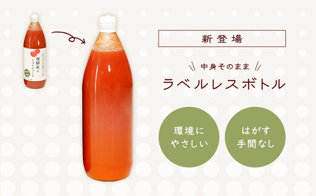 先行予約（2026年8月から発送）【定期便 3回】（ラベルレス）飛騨産 100％ 無添加トマトジュース（1L×6本入り）×3ヶ月 定期 【113-G】