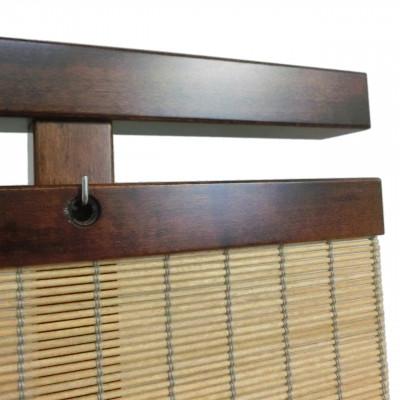 ふるさと納税 富田林市 土肥家具工芸の衝立 木簾116タイプ ブラウンxライトブラウン 無垢材のインテリア家具パーテーション |  | 02