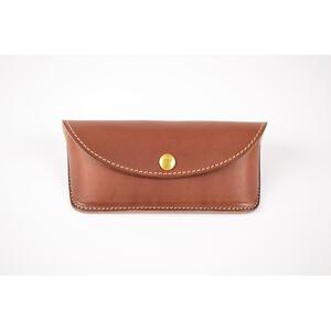 【minca】栃木レザーのメガネケース 本革 /Glasses case 01/チョコ　525【ファッション 人気 おすすめ 】