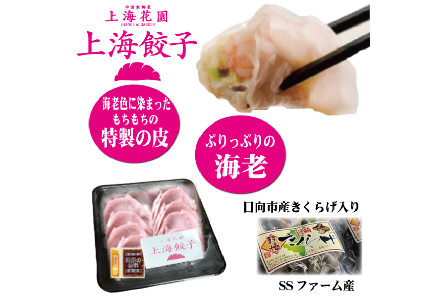 海老餃子 きくらげ入り 10×3 計30個 [サニーガーデン 宮崎県 日向市 452060640] 加工品 惣菜 エビ餃子 冷凍 餃子 ぎょうざ ギョウザ