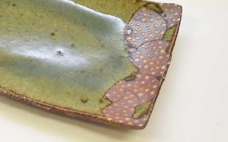 釉彩長角皿 和食器 長皿 陶芸品《受注制作》皿 中皿 長皿 長方形 和食器 おすすめ 手作り 食器 おしゃれ モダン 陶芸 陶器 陶芸作家