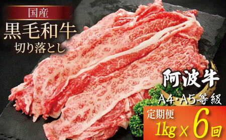 牛肉 赤身 切り落とし 1kg 定期便 6回
