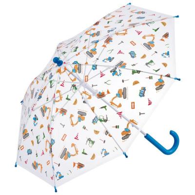 ふるさと納税 奈良市 キッズ ビニール傘 40cm 手開き軽量 UBV2【はたらくクルマ】 674211