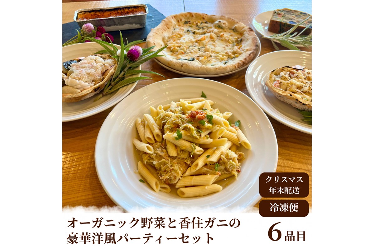【2025年 クリスマスオードブル】オーガニック野菜と香住ガニの豪華パーティーセット