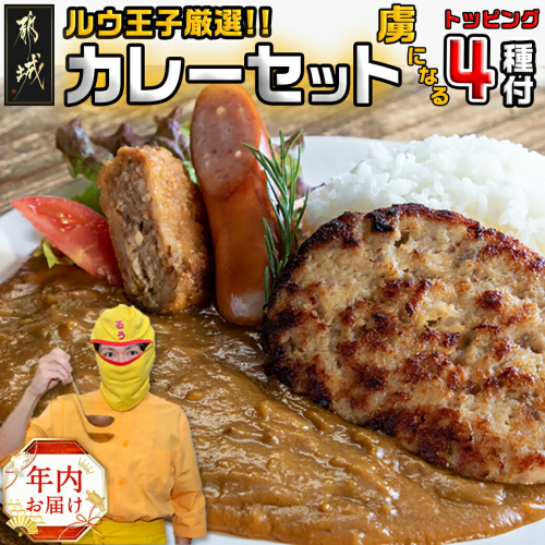 【年内お届け】ルウ王子厳選カレーセット プロが選ぶカレーをも～っと楽しめるトッピング4種付≪2024年12月20日～31日お届け≫_MJ-2707-HNY