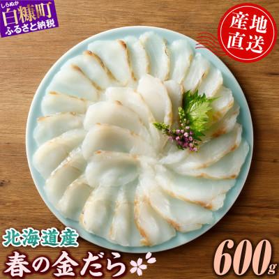 ふるさと納税 白糠町 北海道産 春の金だら 真鱈 ブロック 600g