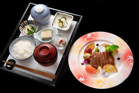 【櫓庵治 伊万里店】伊万里牛ステーキランチ膳(2名) 食事券 K176