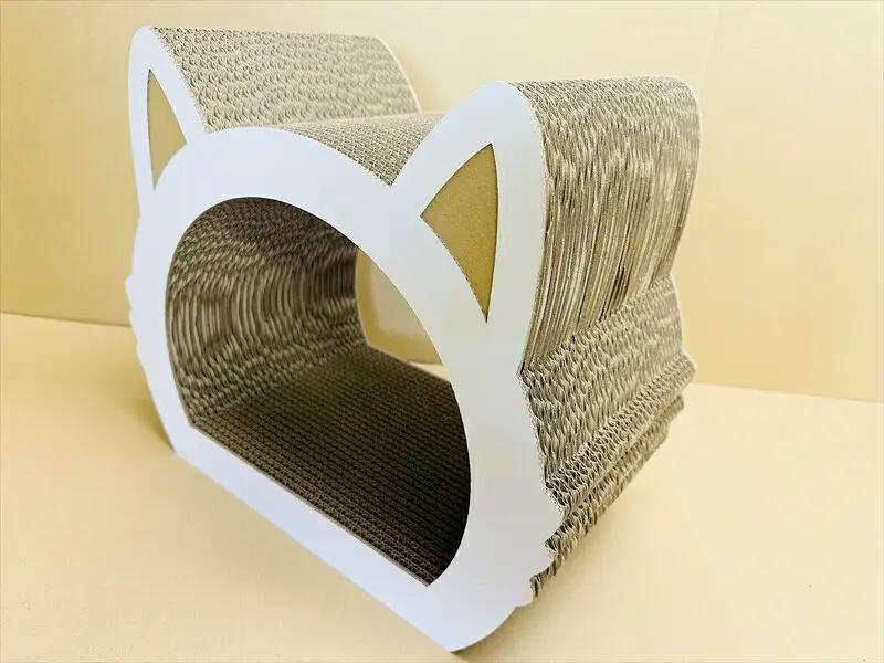ねこの爪とぎ　みみCT　カラー；ホワイト【 ペット用品 爪とぎ 神奈川県 小田原市 ペット ペット ペット】