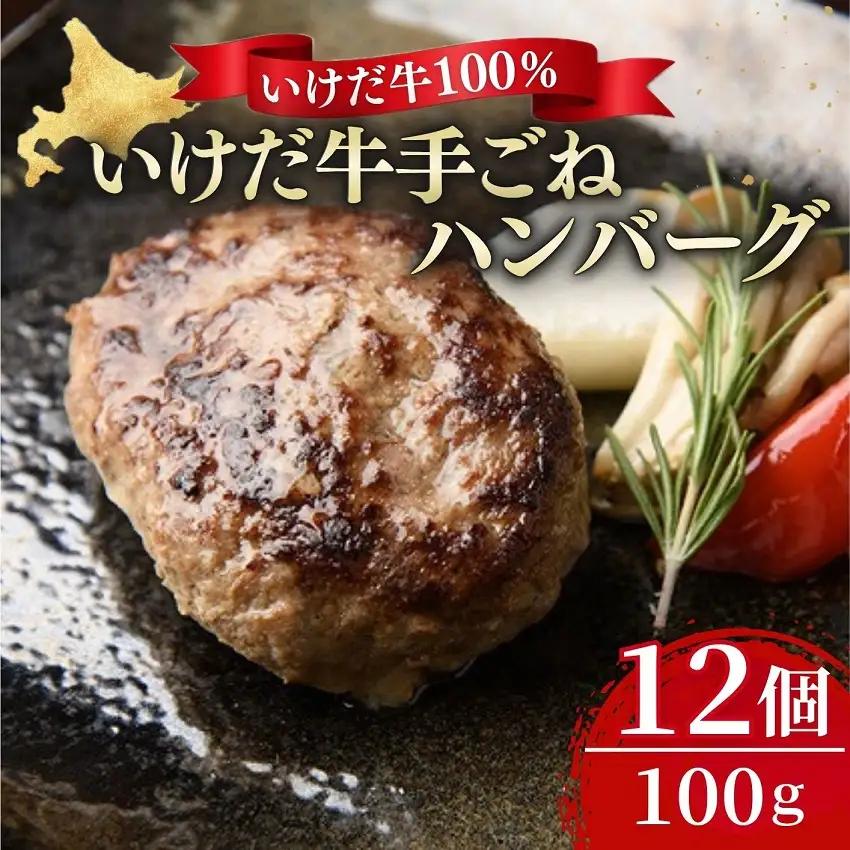 【北海道】受賞歴あり！「いけだ牛」ハンバーグ12個 ハンバーグ 牛肉ハンバーグ ワイン牛肉