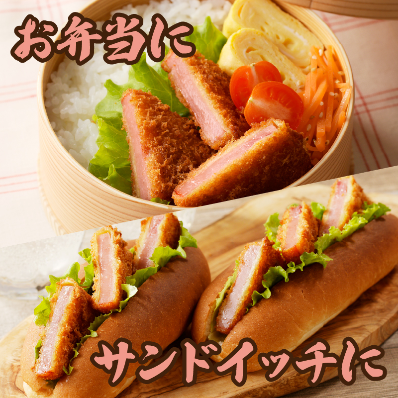ハムカツ(計32枚)_T006-004【豚 豚肉 加工品 国産 人気 ギフト 食品 お肉 おかず お弁当 惣菜 贈り物 送料無料 プレゼント】