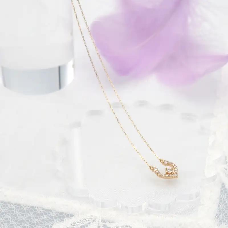 K18 0.15ct ダイヤモンド ペンダントネックレス　FHH-019984