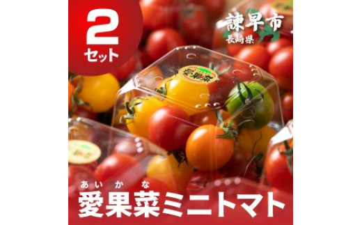 愛果菜ミニトマト9P×2セット / ミニトマト プチトマト トマト とまと 野菜 / 諫早市 / 愛菜ファーム株式会社  [AHAK002]