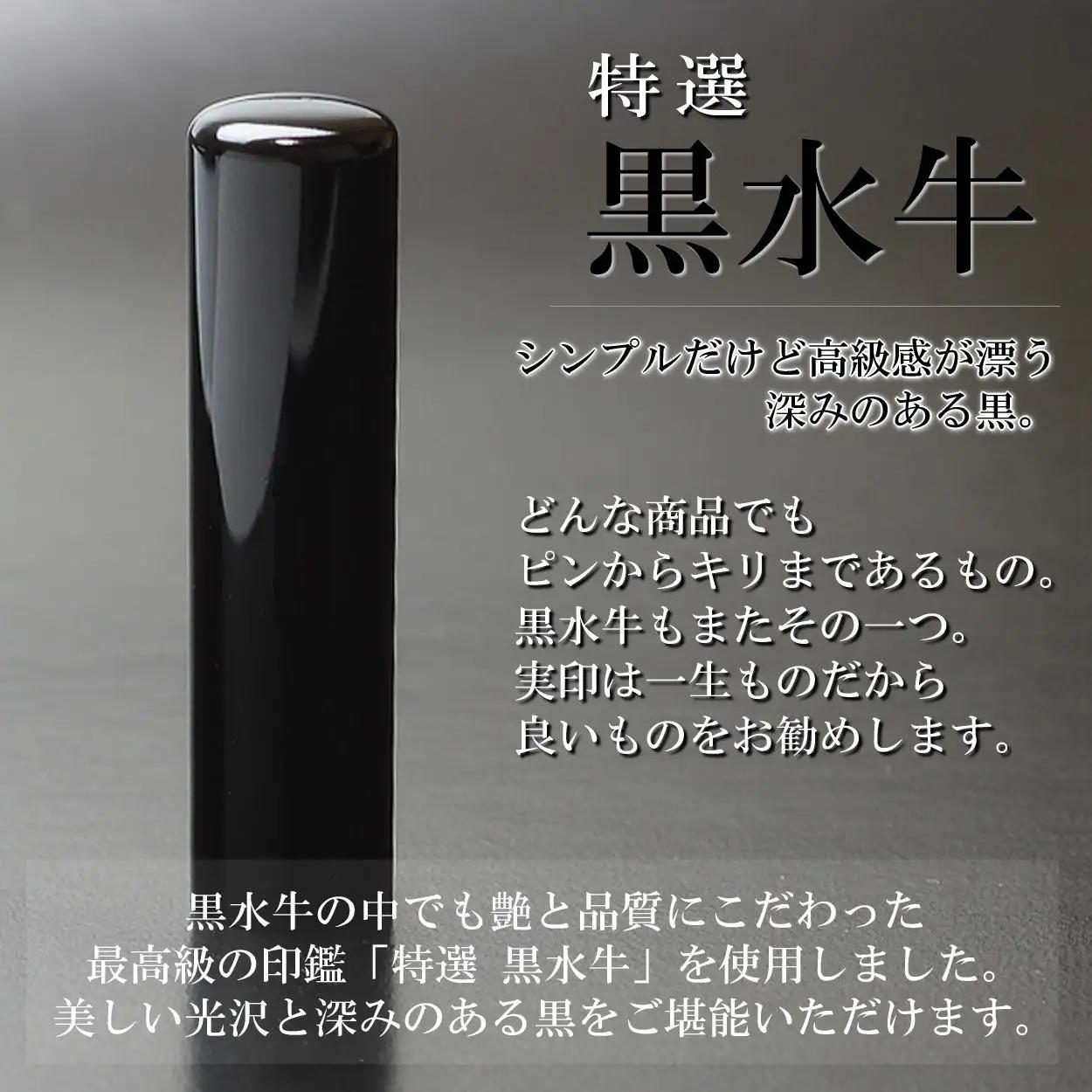 【実印や銀行印に使用可能】高級 黒水牛 チタンケース付き1本セット 男性用 女性用 はんこ 判子 印鑑セット ギフト プレゼント お祝い 入学祝い 就職祝い 卒業祝い 誕生日 還暦祝い 3M24047