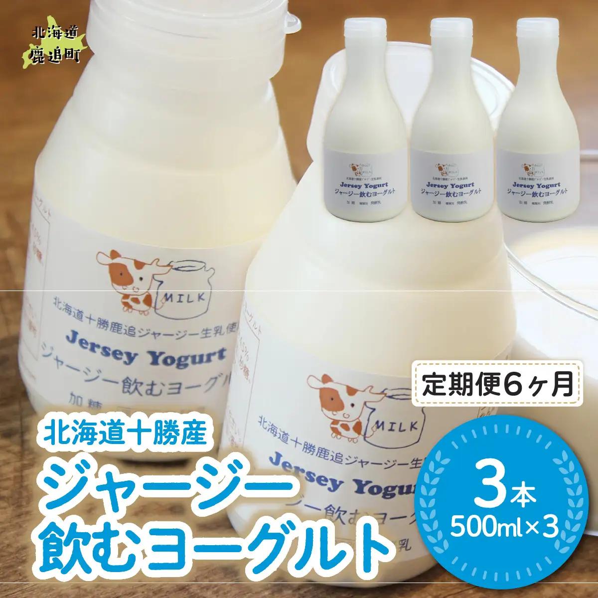 【定期6ヶ月】ジャージー飲むヨーグルト 500ml ×3 SKM028