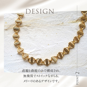 K18 Voyage デザインチェーンネックレス【K18YG】