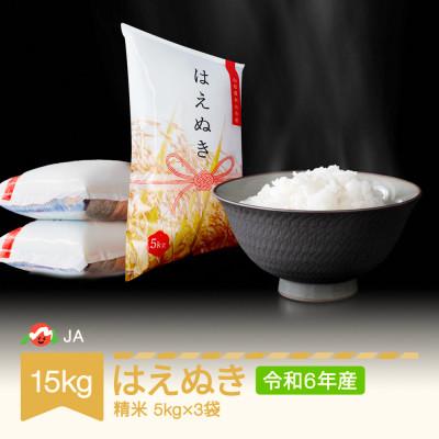 ふるさと納税 村山市 令和7年産はえぬき精米15kg(5kg×3)
