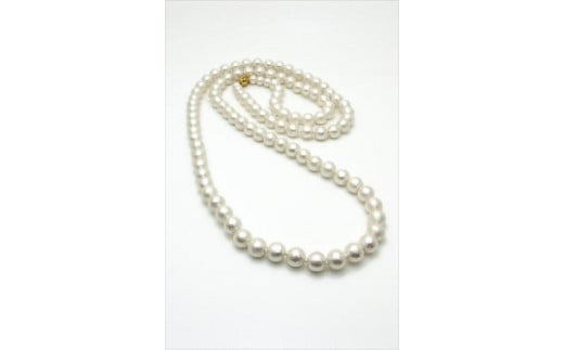 
                  CP-17W コットンパールロングネックレスM(ホワイト)［ パール ネックレス  フォーマル アクセサリー 人気 おすすめ ギフト プレゼント 通販 送料無料 ふるさと納税 ］
                
