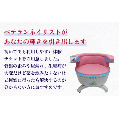 ふるさと納税 石巻市 骨盤 トレーニング チェア 体験 チケット 歪み 下腹部 内臓脂肪 下半身 ケア  椅子 |  | 01