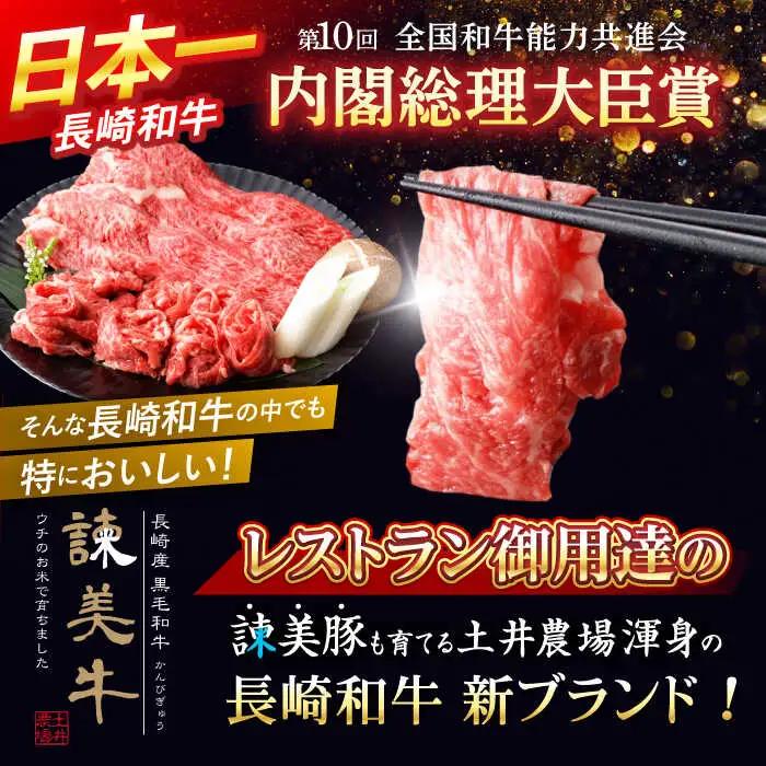 【特Aのブランド米で育てた】諫美牛 しゃぶしゃぶ・すき焼き用 500g(250g×2) / 牛肉 ぎゅうにく 和牛 牛 肉 国産 しゃぶしゃぶ すき焼き / 諫早市 / 株式会社土井農場 [AHAD0