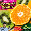 【ふるさと納税】【先行予約】【12月上旬より順次発送】 フルーツ セット 温州みかん 2.5kg グリーンキウイ 2.5kg （20〜25玉）　果物 くだもの みかん キウイ キウイフルーツ 大洲市/玉川農園[AGBC010] 13000円 13000