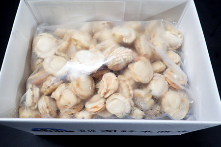 ボイル済ベビーほたて1kg×1P(計80～100玉)【加熱調理用】 G-14016
