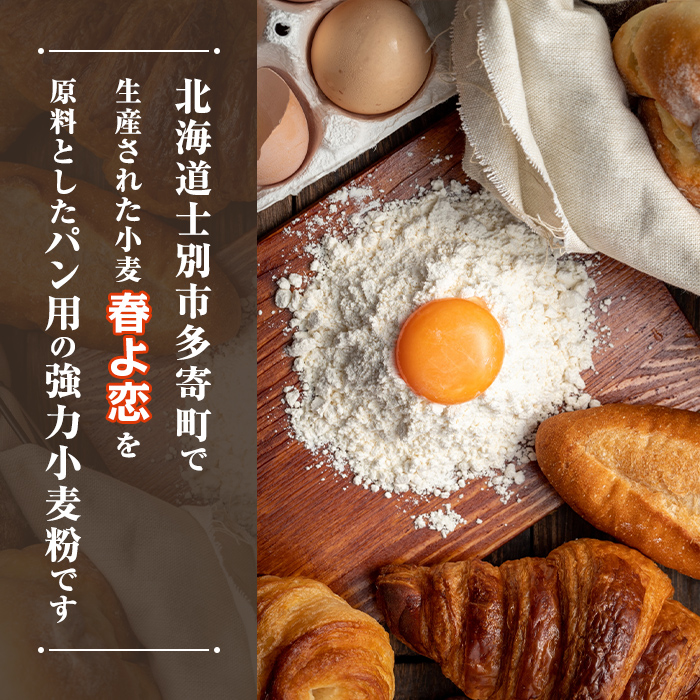 【C7023】＜北海道士別市産小麦＞ たよろの春よ恋 強力粉 ( 5kg×3袋・計15kg)【2026年1月20日以降発送予定】 小麦 小麦粉 強力粉 春よ恋 北海道産 士別市産 国産 国産小麦粉 パ