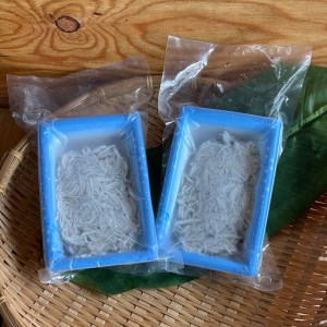 超鮮度！朝どれ 生しらす 小 2パック【凍眠凍結使用】【お刺身 生食 日本酒 焼酎 お取り寄せ 希少部位 御中元 お中元 お歳暮 父の日 母の日 贈り物 】【ふるさと納税】【神奈川県小田原市】