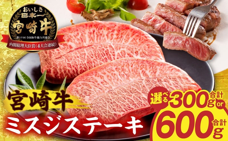 
                  【選べる内容量】宮崎牛ミスジステーキ_M389-010-SKU
                