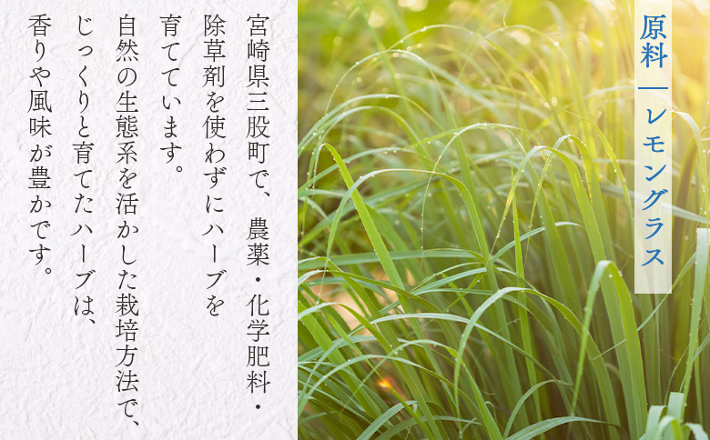 ＜ハーブティー （レモングラス 約15g）＞国産 ドライ 乾燥させたハーブ 爽やか ほっとひと息 ハーブティードリンク リラックスタイム 休憩 ノンカフェイン 癒し 宮崎県 三股町【MI677-bi】