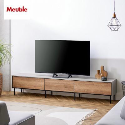 ふるさと納税 大川市 テレビボード 幅220cm ローボード レオ ヴィンテージナチュラル【モーブル/大川家具】
